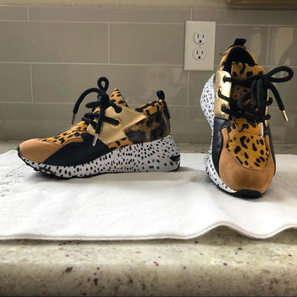 Steve Madden Animal Print Fashion Sneakers